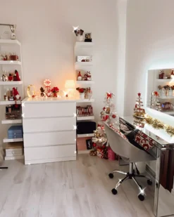 Konsolbord MARLE Spejlet sølv