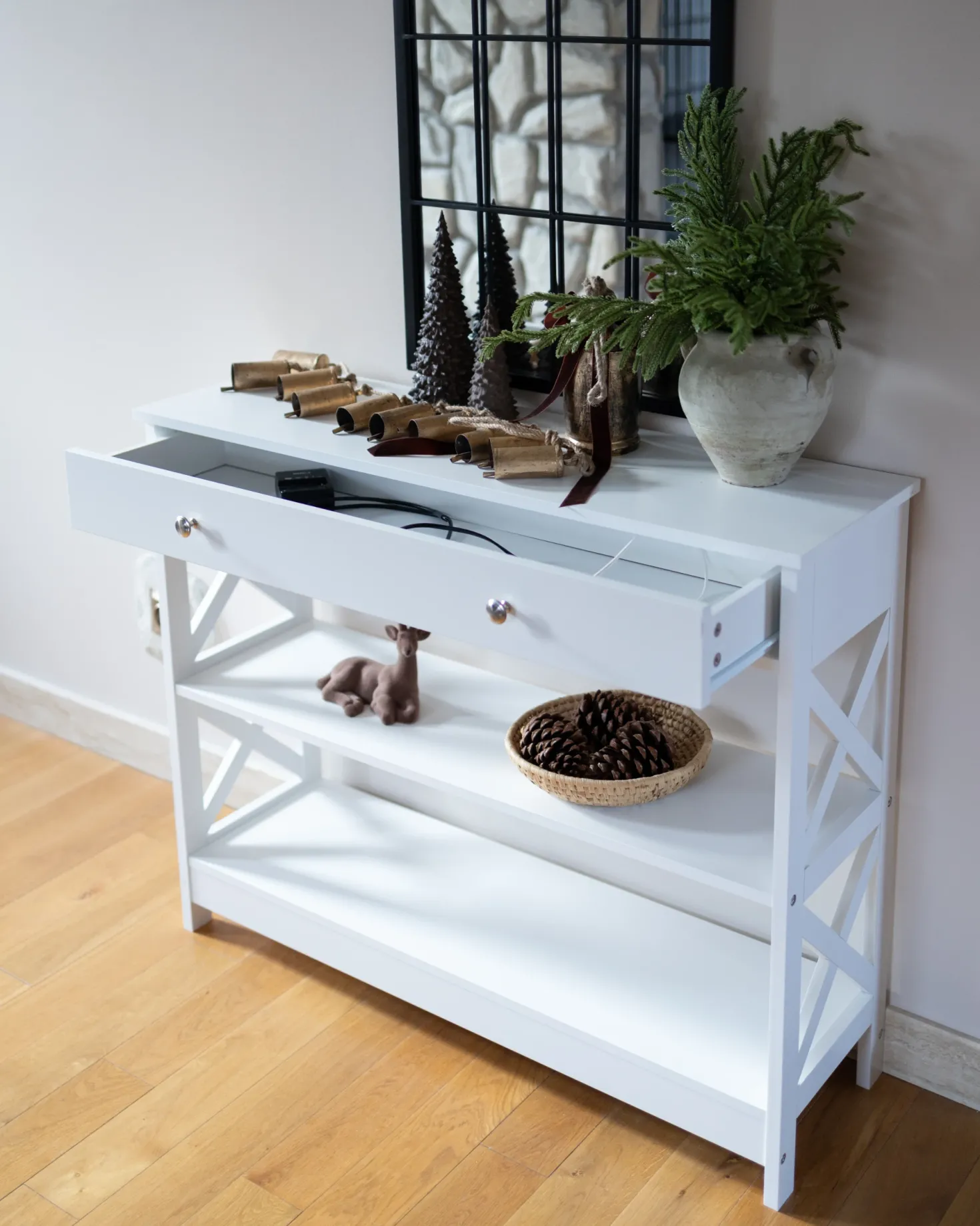 Konsolbord MONTGOMERY Hvid