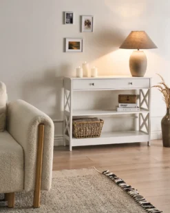 Konsolbord MONTGOMERY Hvid
