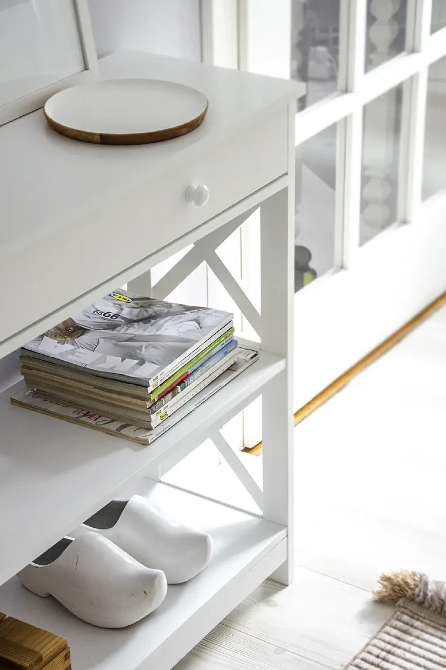 Konsolbord MONTGOMERY Hvid
