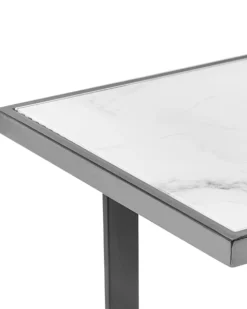 Konsolbord PLANO Hærdet glas Hvid marmor