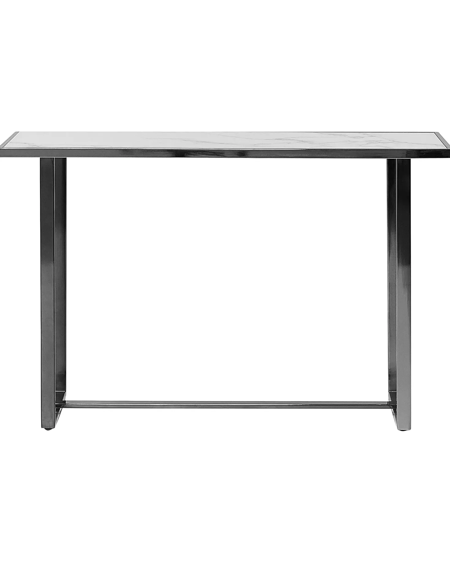 Konsolbord PLANO Hærdet glas Hvid marmor