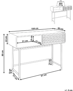 Konsolbord RIFLE Hvid