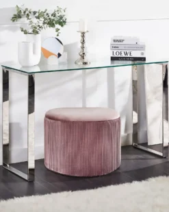 Konsolbord TILON Hærdet glas Sølv