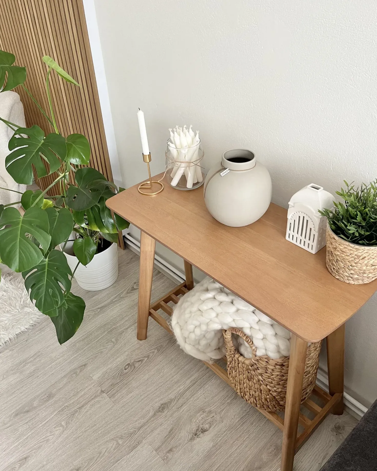 Konsolbord TULARE Lysebrun