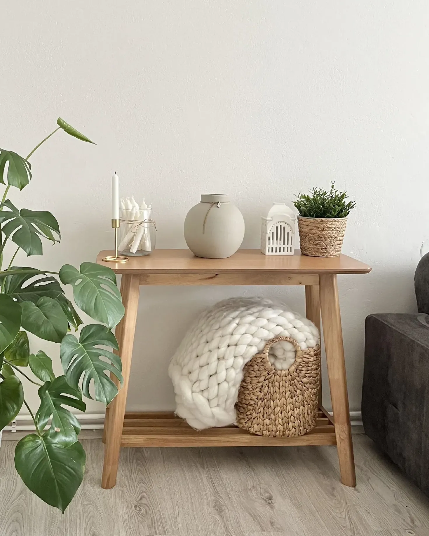 Konsolbord TULARE Lysebrun