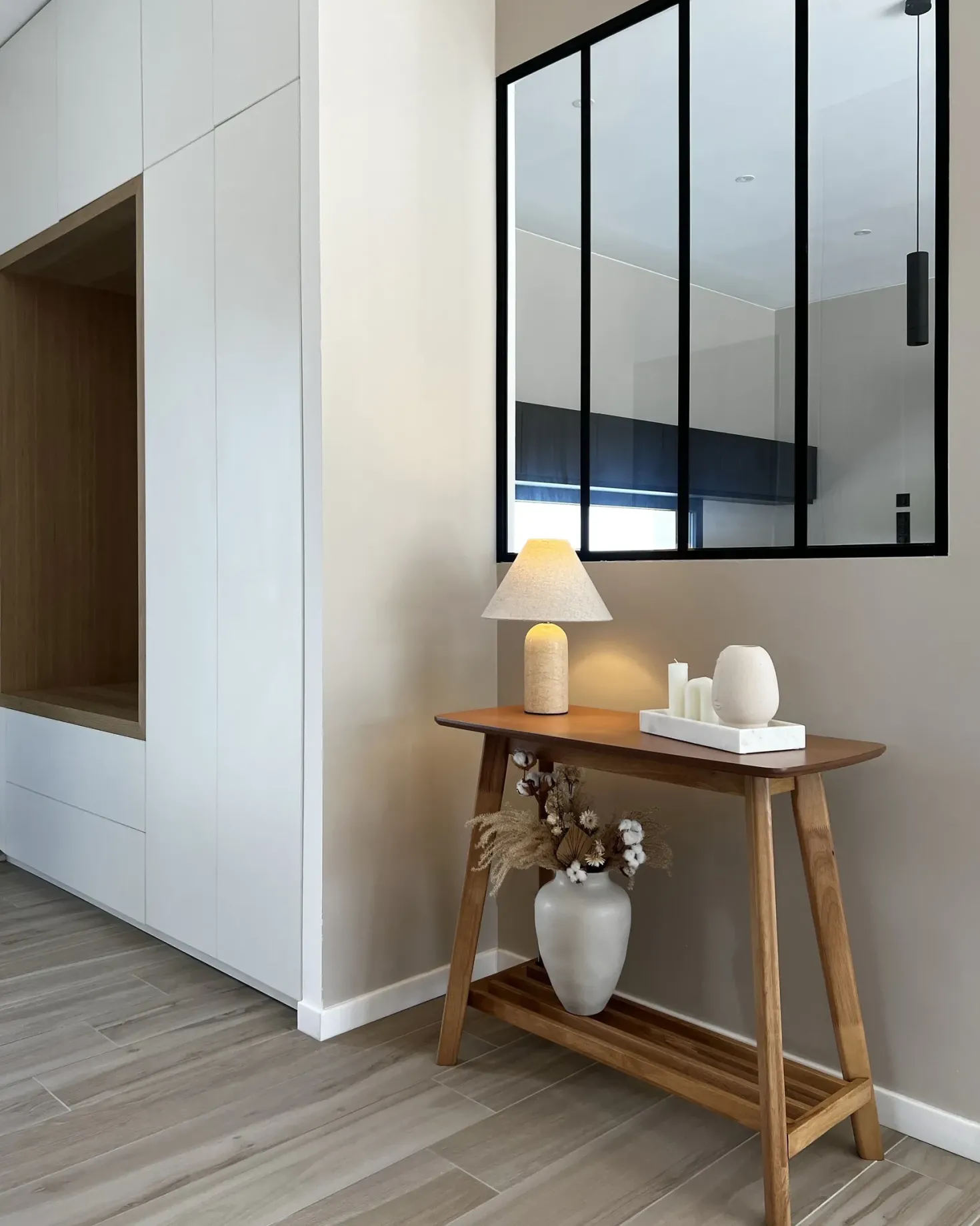 Konsolbord TULARE Lysebrun