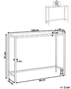 Konsolbord TULIA Mørkebrun