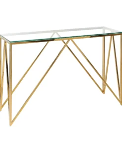 Konsolbord WESO Hærdet glas Guld