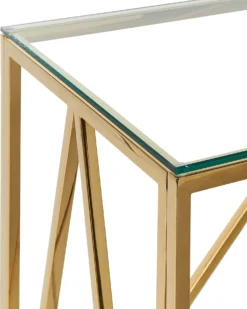 Konsolbord WESO Hærdet glas Guld
