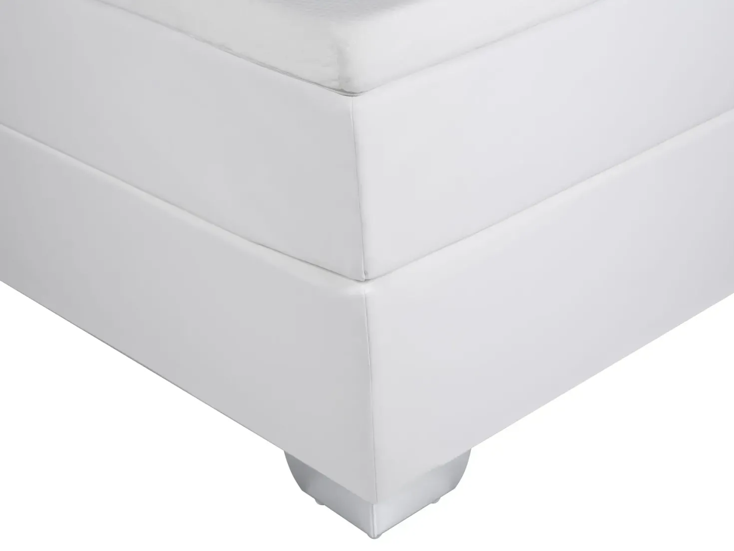 Kontinentalseng Kunstlæder PRESIDENT 160 x 200 cm Sort/hvid
