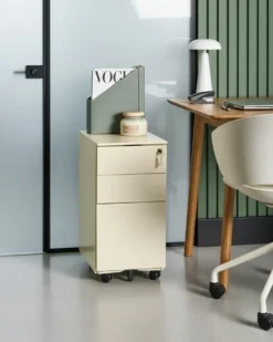 Kontorskab BOLSENA Metal Lys Beige