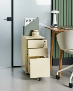 Kontorskab BOLSENA Metal Lys Beige