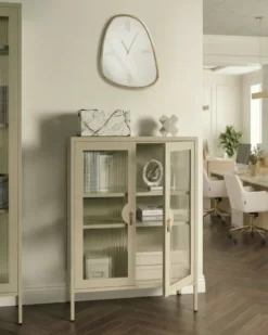Kontorskab GLEORA Metal Lys Beige