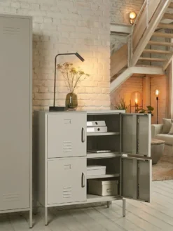 Kontorskab HOLBECK Metal Lys Beige