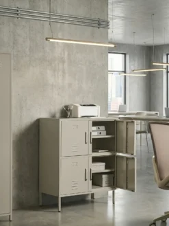Kontorskab HOLBECK Metal Lys Beige