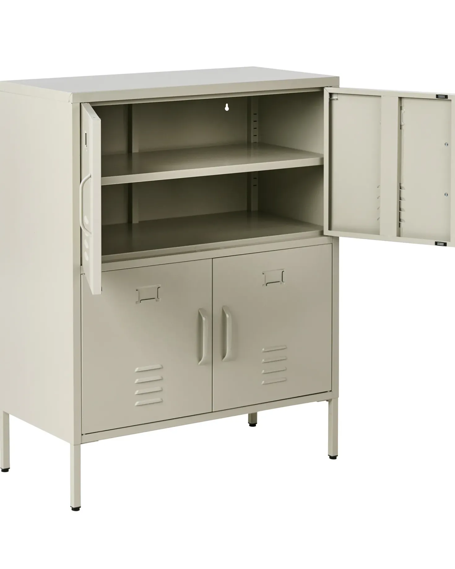 Kontorskab HOLBECK Metal Lys Beige