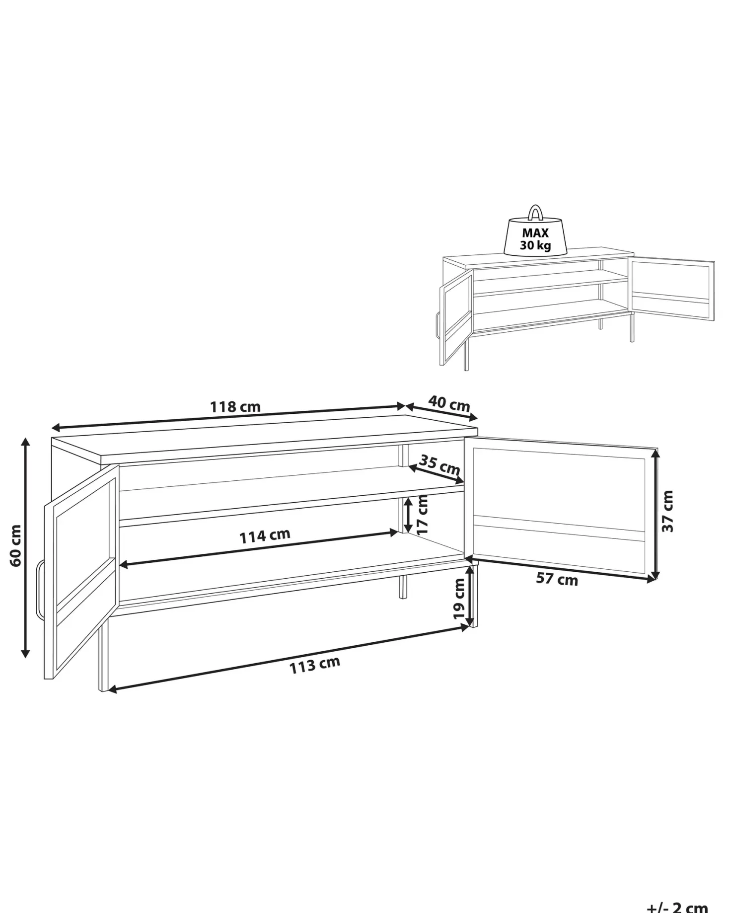 Kontorskab MORLEY Metal Sort