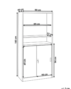 Kontorskab MUSCOVITE Metal Hvid