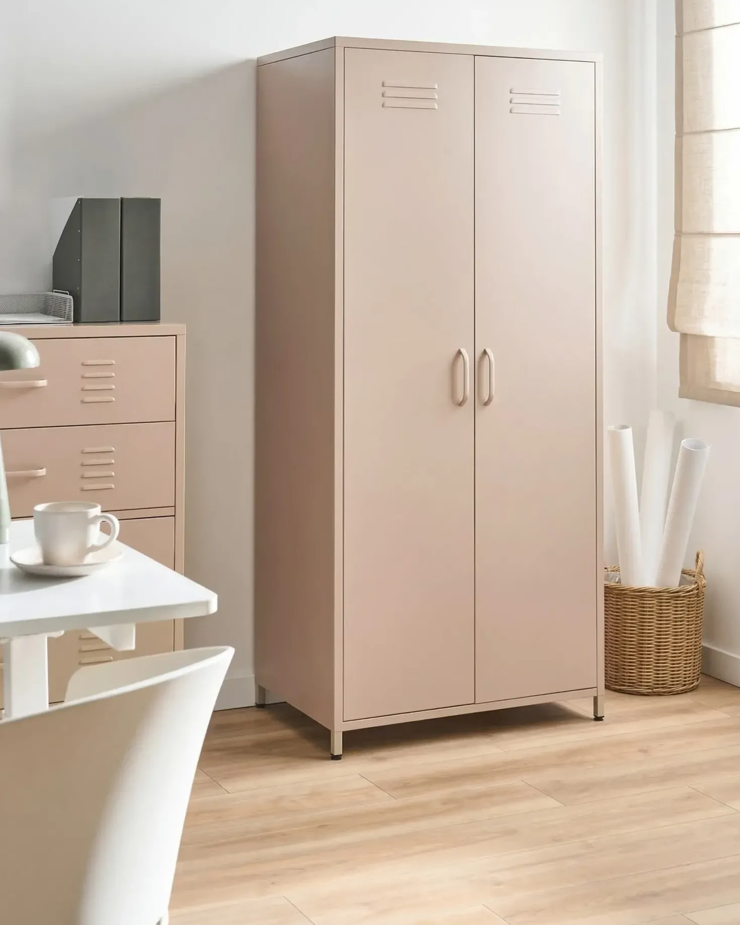 Kontorskab VARNA Metal Beige
