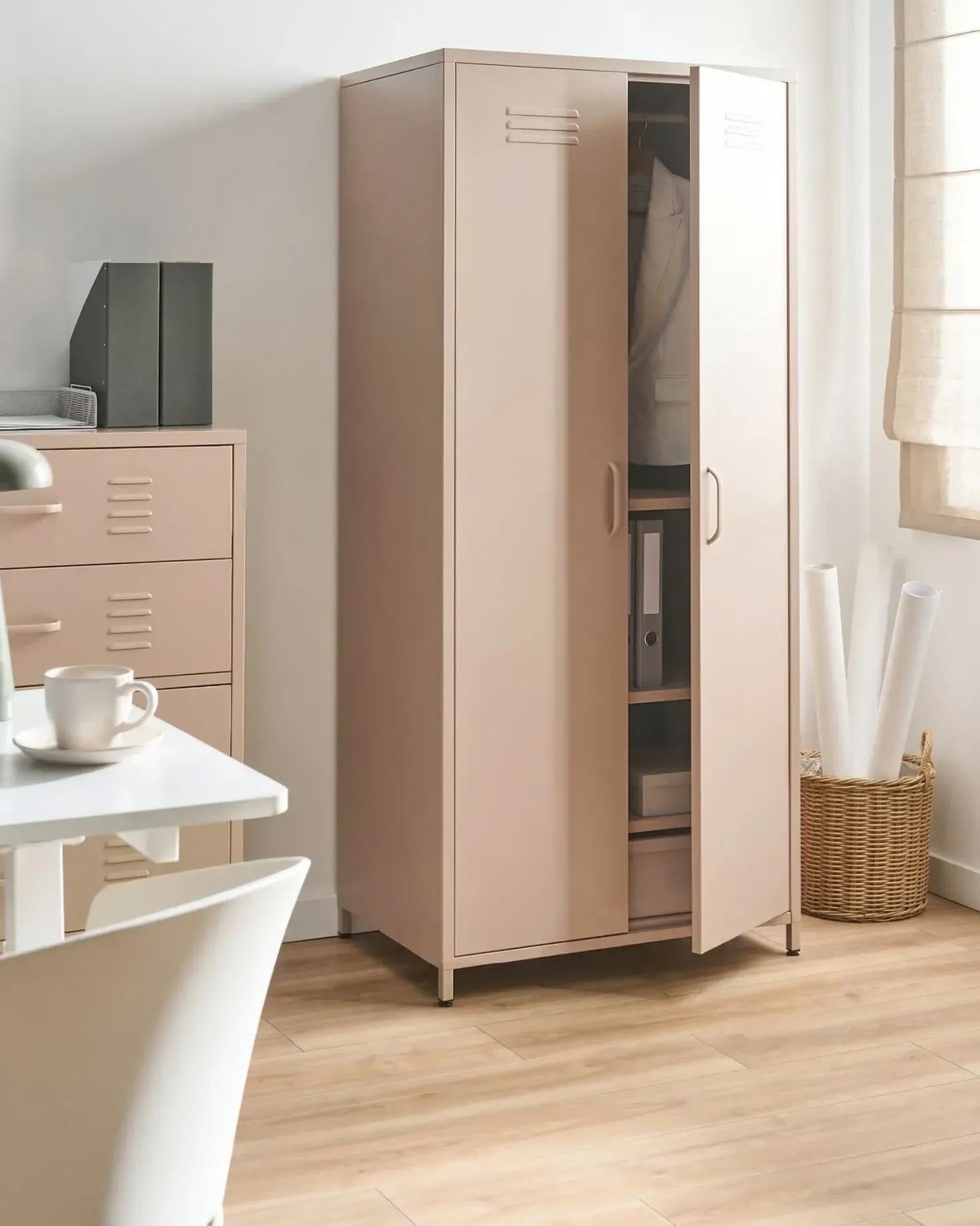 Kontorskab VARNA Metal Beige