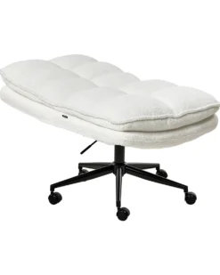 Kontorstol ADDISON Boucle Hvid