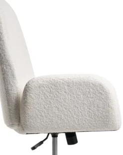 Kontorstol CLARE Boucle Hvid
