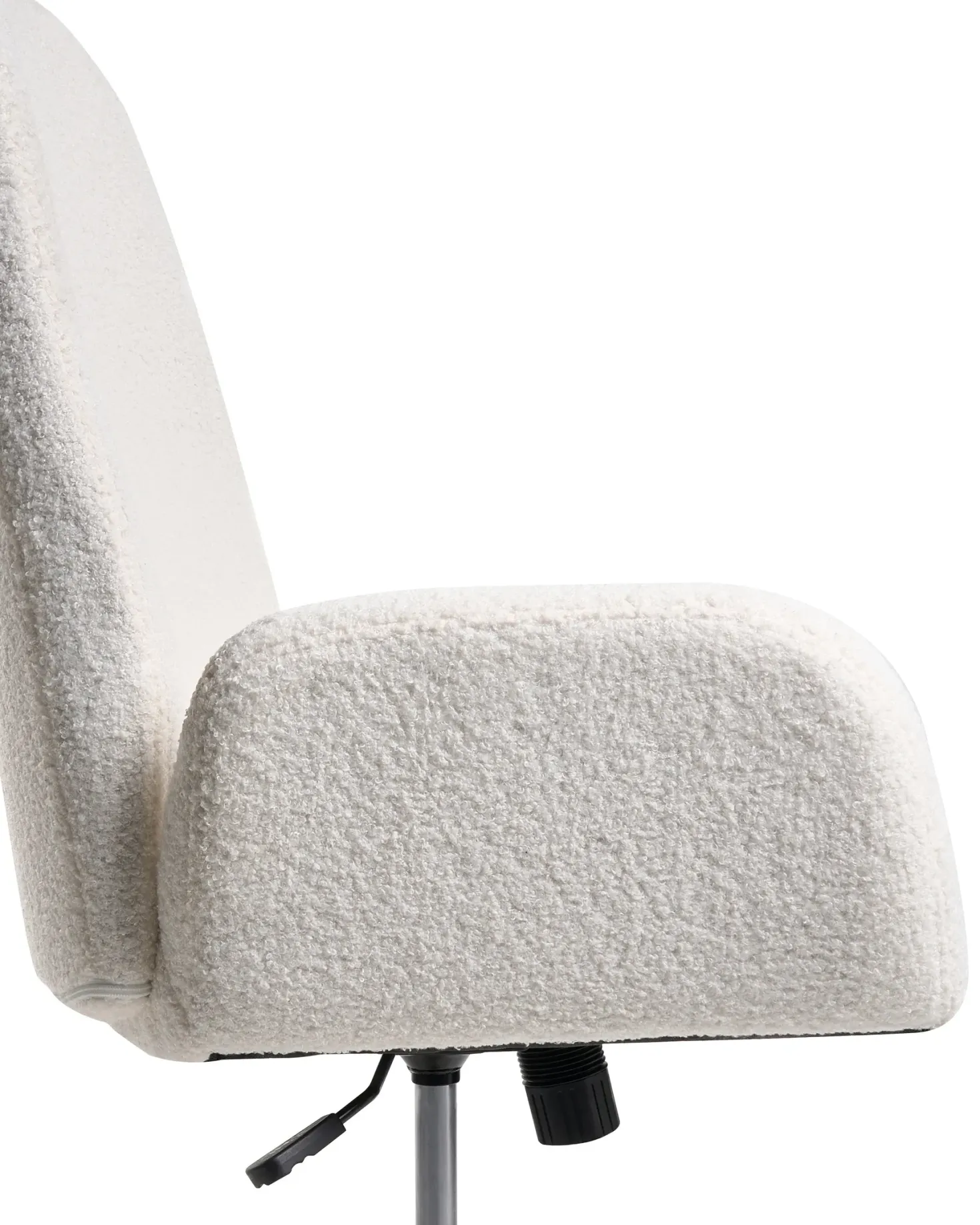 Kontorstol CLARE Boucle Hvid
