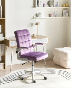 Kontorstol DANDY Velour Lilla