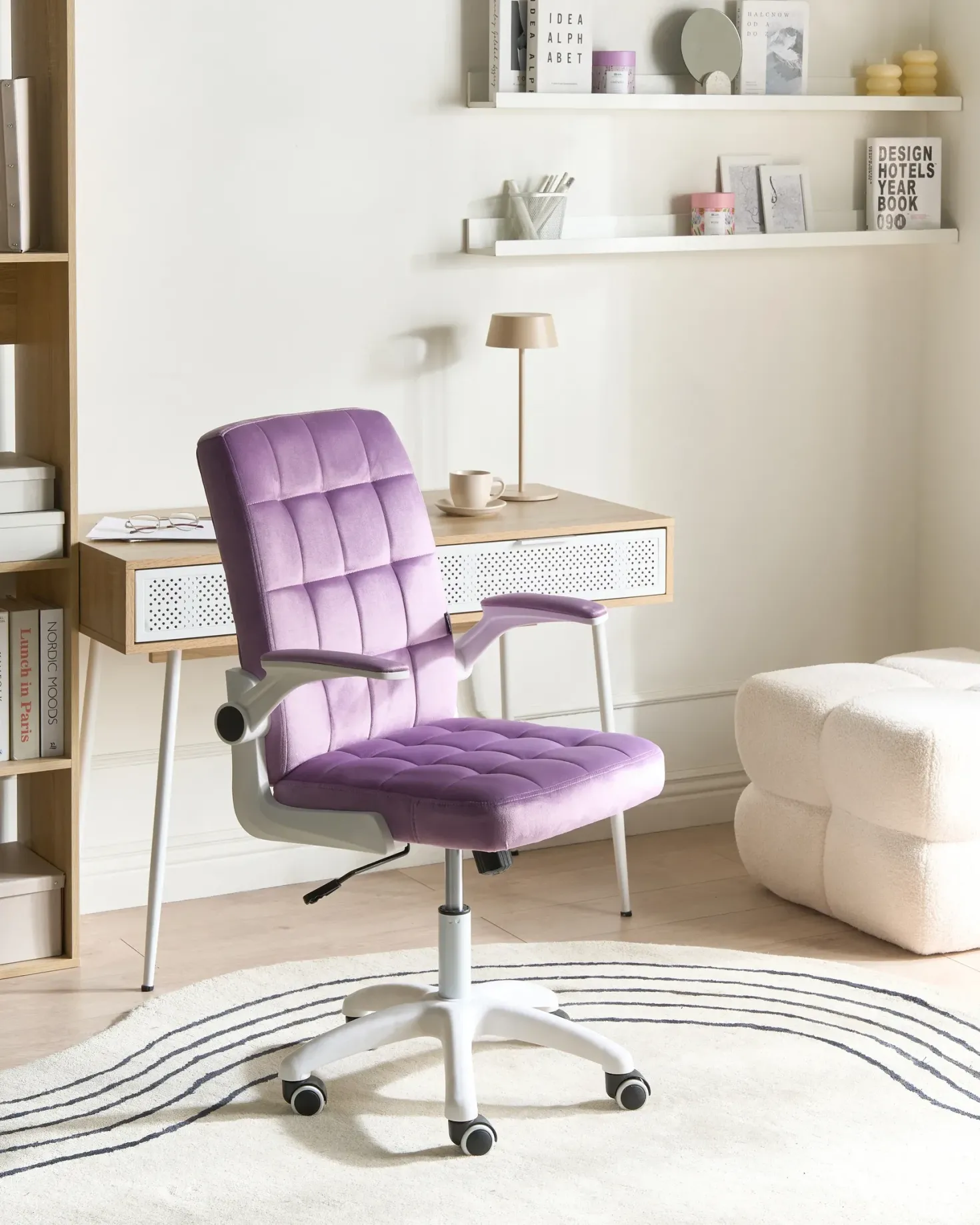 Kontorstol DANDY Velour Lilla