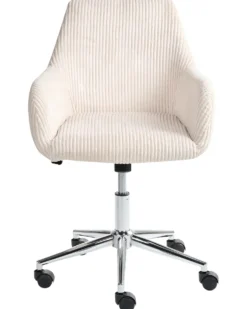Kontorstol WELLSTON Fløjl Lys Beige