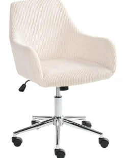 Kontorstol WELLSTON Fløjl Lys Beige