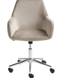 Kontorstol WELLSTON Velour Brungrå