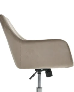 Kontorstol WELLSTON Velour Brungrå