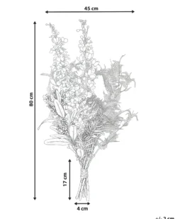 Kunstig blomsterbuket ACHETE 80 cm Multifarvet