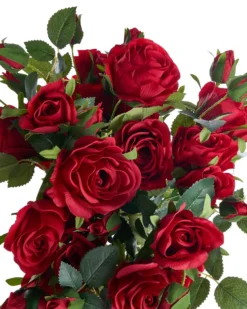 Kunstig blomsterbuket BOIRO 65 cm Rød