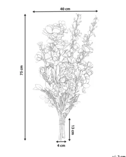 Kunstig blomsterbuket GRADIL 75 cm Multifarvet