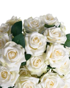 Kunstig blomsterbuket LAPAS 55 cm Hvid