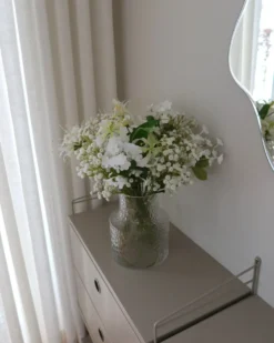 Kunstig blomsterbuket LOURO 70 cm Hvid