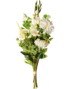Kunstig blomsterbuket LOURO 70 cm Hvid