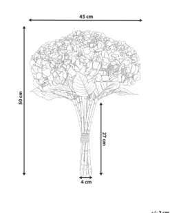 Kunstig blomsterbuket PERNES 50 cm Lilla