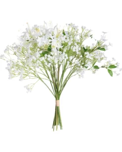Kunstig blomsterbuket VEIROS 38 cm Hvid