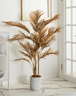 Kunstig plante ARECA PALM 160 cm Guld