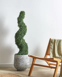 Kunstig plante BOXWOOD SPIRAL TREE 120 cm Grøn