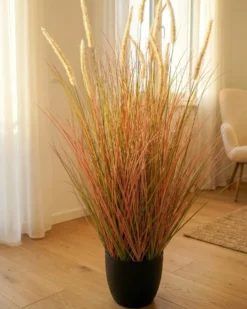 Kunstig plante BRISTLEGRASS 120 cm Orange