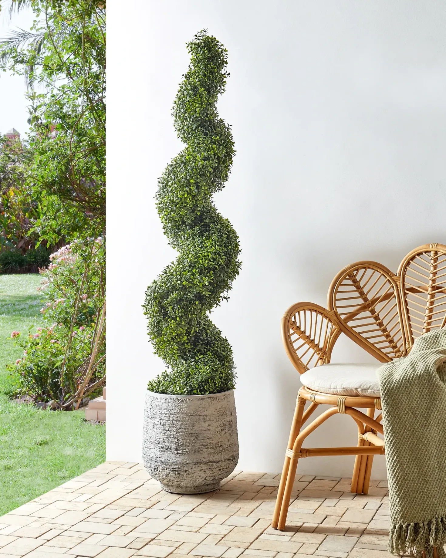 Kunstig plante BUXUS SPIRAL TREE 158 cm Grøn