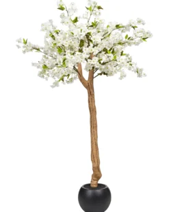 Kunstig plante CHERRY TREE 180 cm Hvid