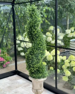 Kunstig plante CYPRESS SPIRAL TREE 126 cm Grøn