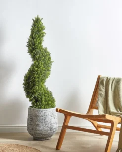 Kunstig plante CYPRESS SPIRAL TREE 126 cm Grøn