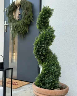 Kunstig plante CYPRESS SPIRAL TREE 126 cm Grøn